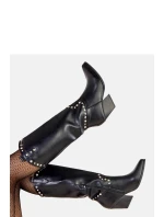 Kozačky na podpatku  model 219648 Solea