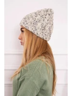 Dámská čepice Eliza K205 ecru+grey