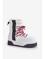 Dámské sněhule na tlusté podrážce veganské D.Franklin DFSH371007 bílé