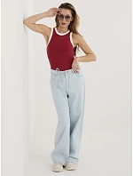 Kalhoty D80033BB62629L221 světle modré