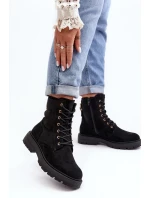 Dámské pracovní boty se zipem černé Ninsuni