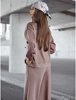 Dámská tepláková souprava v barvě cappuccino od FashionStreet AY1209 Dámská tepláková souprava v barvě cappuccino od FashionStreet AY1209