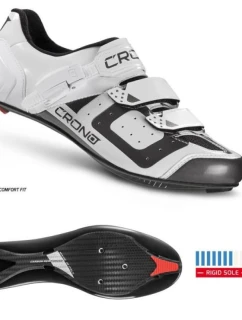 CRONO silniční obuv CR-3 bílá 42 nylonová