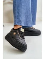 Tenisky Sportovní Dámské Boty Zateplené Na Masivní Podešvi Černé Ardiela Tenisky Sportovní Dámské Boty Zateplené Na Masivní Podešvi Černé Ardiela