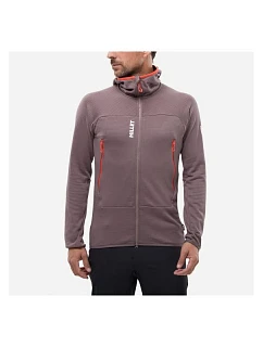 Pánská mikina MILLET Fusion Grid Hoodie M, švestkově fialová