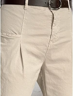 Dámské bavlněné chinos kalhoty CHINOSKA light beige FashionStreet UY2557 Dámské bavlněné chinos kalhoty CHINOSKA light beige FashionStreet UY2557