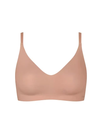 Dámská podprsenka ZERO Microfibre 2.0 Bralette - CAMEO BROWN - hnědá 00ME - SLOGGI