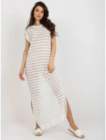 Bílé dámské plážové ažurové šaty (9003) Bílé dámské plážové ažurové šaty (9003)