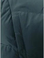 Tmavě zelená bunda s kapucí (2M-023)