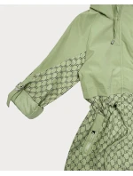 Kurtka damska ze ściągaczem w talii Goodlookin khaki (KK60414-3#)