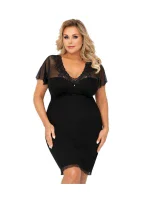 Noční košile Ivana black plus - Donna