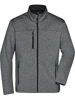 Daiber JN 1148 Pánská 2-vrstvá melanžová softshell bunda 02.1148 dark melange/black Daiber JN 1148 Pánská 2-vrstvá melanžová softshell bunda 02.1148 dark melange/black