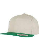 Flexfit 6007/6007T 5 panelová Snapback kšiltovka 55.6007 beige/green