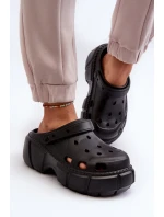 Dámské pěnové pantofle na masivní podrážce černá Witima Dámské pěnové pantofle na masivní podrážce černá Witima