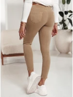 Dámské džínové kalhoty s páskem CLARET v béžové barvě FashionStreet UY2197