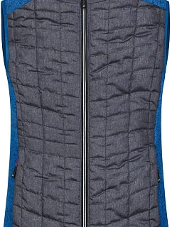 Daiber JN 739 Dámská pletená hybridní vesta 02.0739 royal melange/anthracite melange