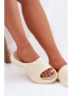 Dámské pěnové pantofle Big Star – béžové