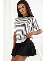 Svetr s krátkým rukávem model 230141 Italy Moda Svetr s krátkým rukávem model 230141 Italy Moda