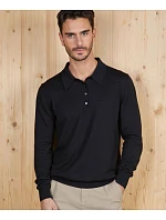 NEOBLU Stefan Pánský polo svetr 24.3986 deep black NEOBLU Stefan Pánský polo svetr 24.3986 deep black