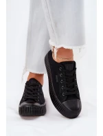 Dámské Textilní Tenisky Na Platformě Big Star RR274775 Černé