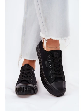 Dámské Textilní Tenisky Na Platformě Big Star RR274775 Černé