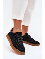 Semišové Dámské Tenisky Big Star RR274851 HI-POLY SYSTEM Černé