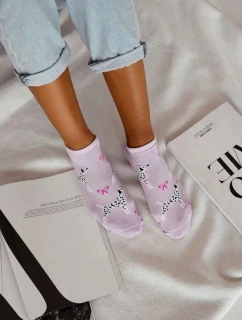 Dámské kotníkové ponožky Dalmatin – fialové