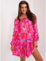 WN SK 8282 šaty.32 tmavě růžová