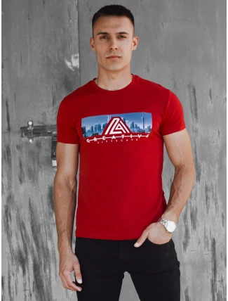 FashionStreet červené pánské tričko RX5553