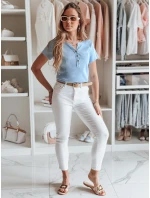 Dámská žebrovaná halenka KISS LOOK modrá FashionStreet RY2835