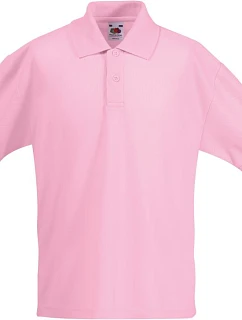 Fruit of the Loom Kids 65/35 Polo Dětské piqué polo 16.3417 light pink