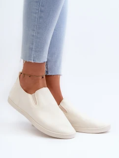 Dámské tenisky Trampky Slip-On Beige Lovinia