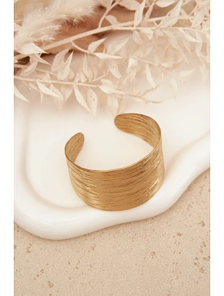 Dámský náramek ze nerezové oceli Zlatý