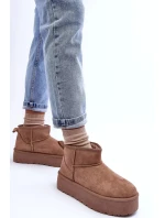 Kůže Sněhové Boty Na Platformě Tmavě Hnědé Corcoran Kůže Sněhové Boty Na Platformě Tmavě Hnědé Corcoran