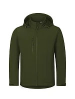 Trail softshellová bunda pánská military