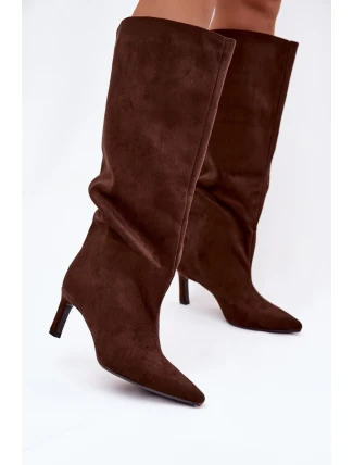 Kozačky na podpatku model 222532 Step in style Kozačky na podpatku model 222532 Step in style