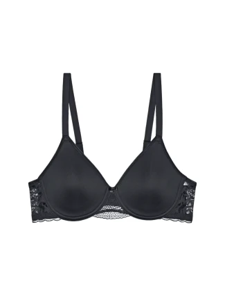 Dámská podprsenka Modern Lace+Cotton WP EX - BLACK - černá 0004 - TRIUMPH Dámská podprsenka Modern Lace+Cotton WP EX - BLACK - černá 0004 - TRIUMPH