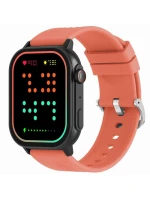 Chytré hodinky Gravity GT15-3 Červený silikonový řemínek + černý náramek Chytré hodinky Gravity GT15-3 Červený silikonový řemínek + černý náramek