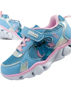 Leomil dětské sportovní boty tenisky Stitch lightweight Velcro LED blue