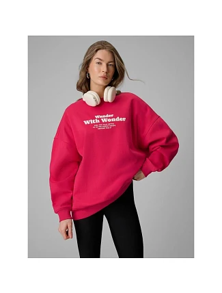 Dámská oversize mikina bez kapuce 4F 4FRSS26TSWSF2993-53S dámské