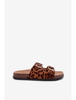 Dámské pantofle s pásky Panterka Oliena