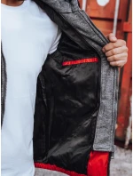 Pánská prošívaná zimní bunda červená FashionStreet TX3828