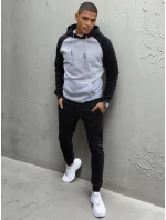 Pánská světle šedá mikina FashionStreet BX5492