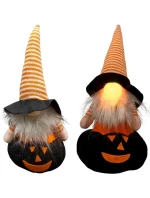 DEKORATIVNÍ FIGURKA NA DÝNI 35CM LED HALLOWEEN ČERNÁ