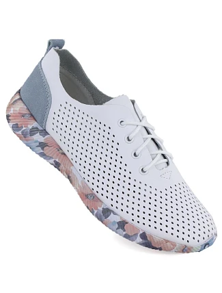 Dámské kožené polobotky bílé Artiker 58C0586