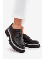 Dámské Mokasíny Se Šněrováním Big Star NN274052 Černé Dámské Mokasíny Se Šněrováním Big Star NN274052 Černé