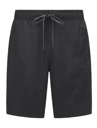 Pánské koupací kraťasy 50469329 001 černá Hugo Boss Pánské koupací kraťasy 50469329 001 černá Hugo Boss