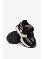 Dětské sportovní boty na suchý zip černé Miranda