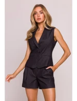 M859 Džínová vesta - grafitová