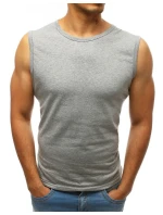 Pánské tílko bez potisku světle šedé FashionStreet RX3498